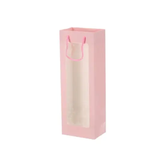 Unique Bargains Paper Gift Bag with Transparent Window Pack Bouquet Bag image {6}