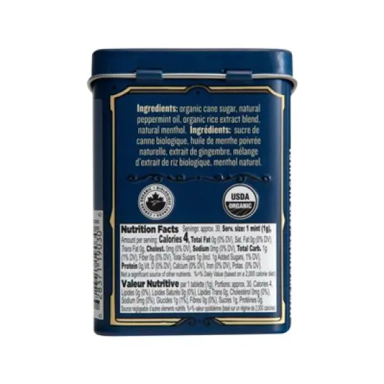 Clawhammer Organic Strong Peppermint Mints - Case of 12/1.07 oz image {2}