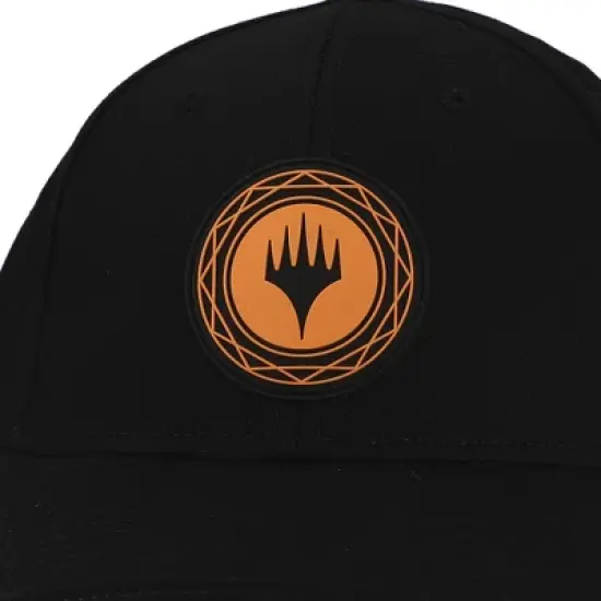 Magic: The Gathering Game Orange Planeswalker Symbol Black Snapback Hat image {3}
