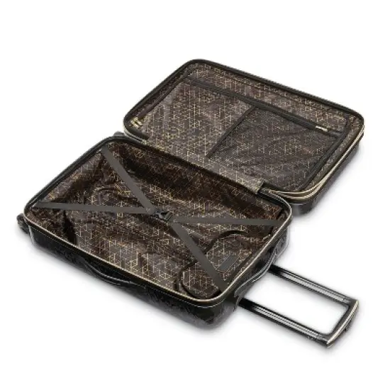 American Tourister Belle Voyage Hardside Medium Checked Spinner Suitcase - Black image {5}