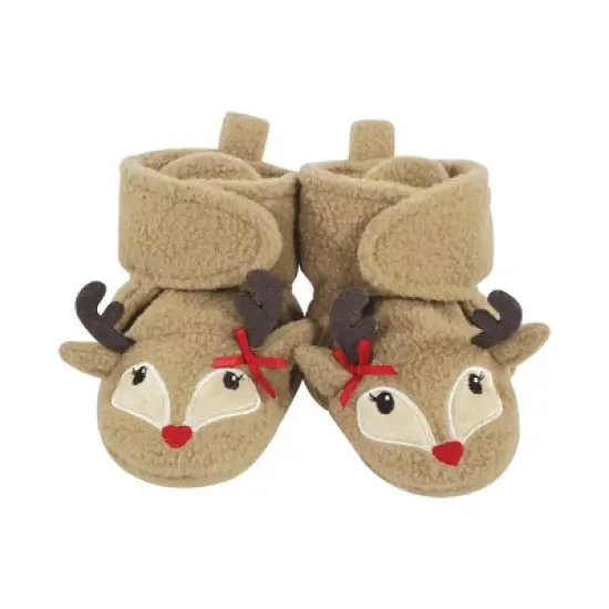Hudson Baby Infant Girl Trapper Hat, Mitten and Bootie Set, Girl Reindeer image {3}