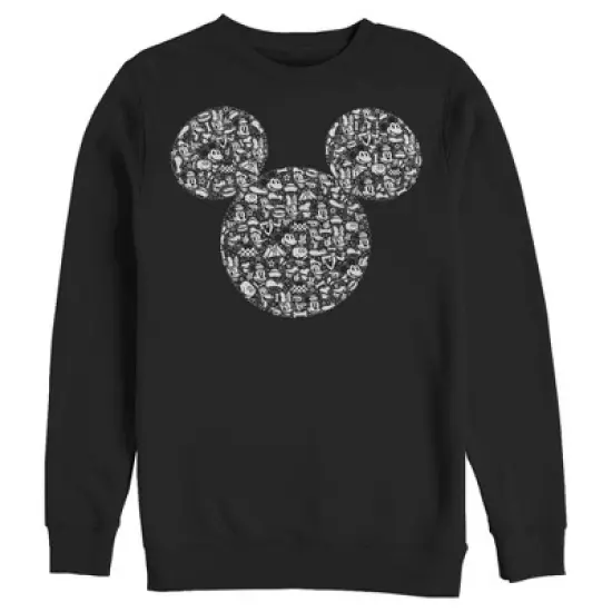 Men's Mickey & Friends Filled With Faces Sweatshirt image {3}