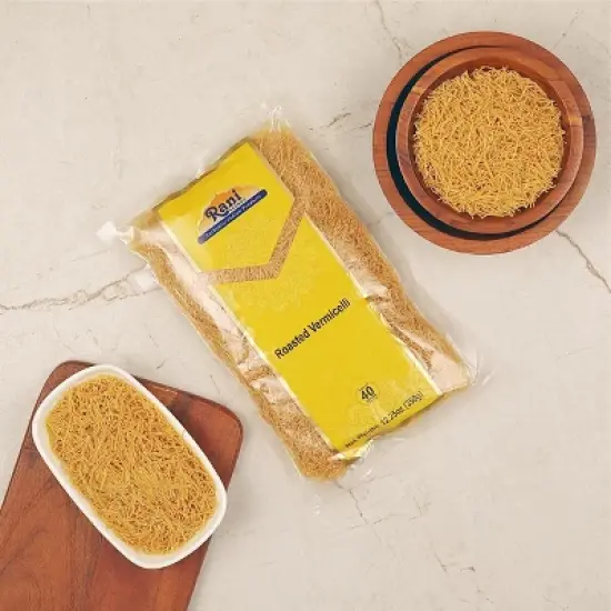 Roasted Vermicelli (Roasted Wheat Noodles) - 12.25oz (350g) - Rani Brand Authentic Indian Products image {1}