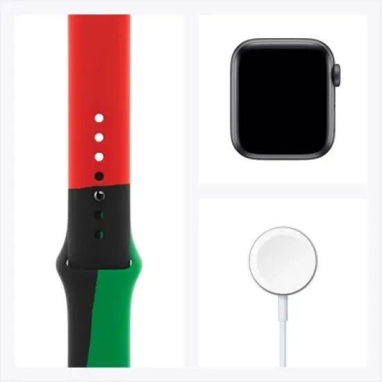 Apple Watch Series 6 GPS, Black Unity Aluminum Case with Black Unity Sport Band image {5}