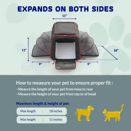 Expandable Wheeled Pet Carrier image {6}