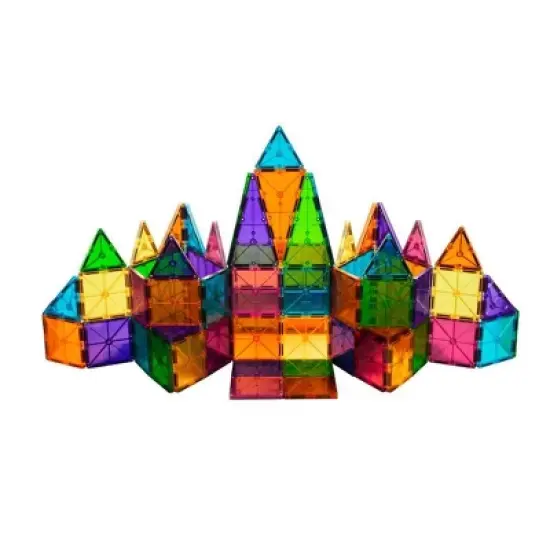 MAGNA-TILES Clear Colors 74pc Set image {3}
