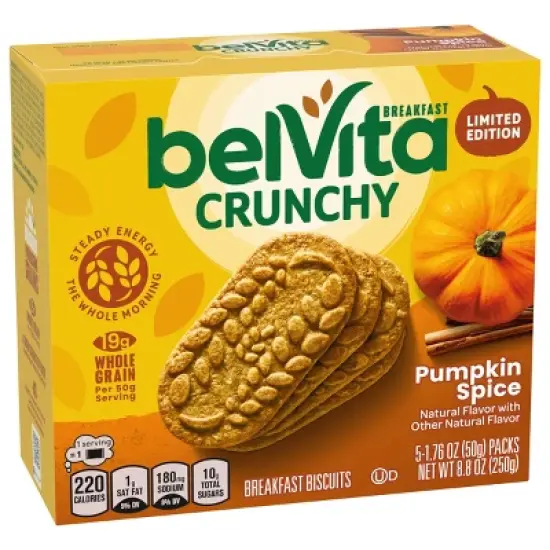 BelVita Pumpkin Spice Breakfast Biscuits - 8.8oz/5ct image {1}