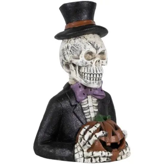 Northlight LED Lighted Skeleton with Jack-O-Lantern Halloween Decoration - 23.5" image {3}