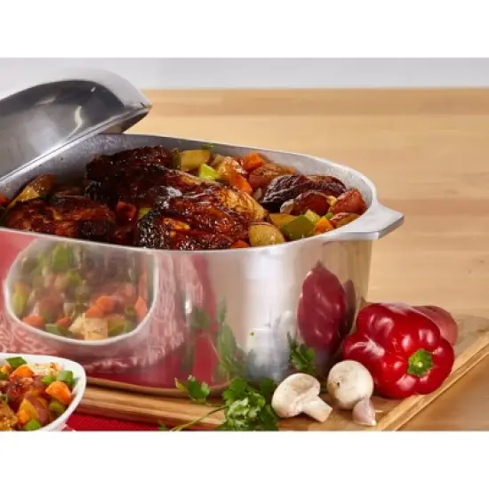 IMUSA 15" Cajun Classic Oval Aluminum Roaster image {10}