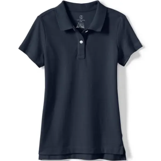 Lands' End School Uniform Girls Short Sleeve Feminine Fit Mesh Polo Shirt image {8}