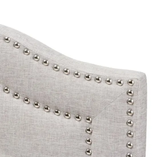 Queen Edith Modern And Contemporary Fabric Headboard Beige - Baxton Studio image {2}