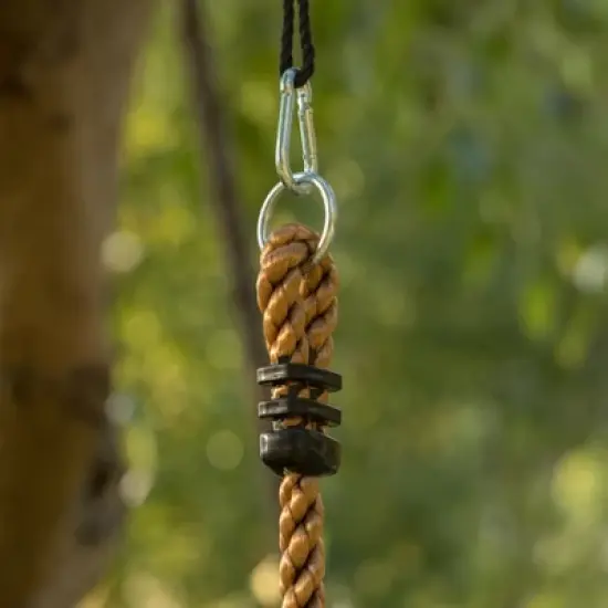 PLAYBERG Colorful Climbing Rope with Platforms Foot Holder For Kids Indoor Outdoor Backyard image {4}