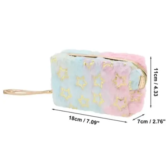 Unique Bargains Women's Portable Stars Makeup Bag 1 Pc image {1}