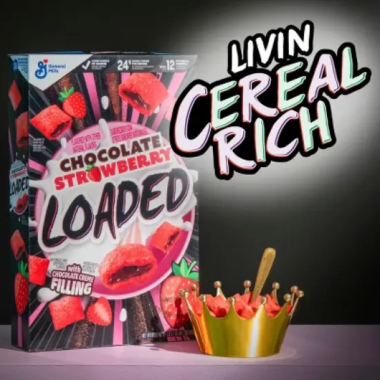 General Mills Chocolate Strawberry Loaded Cereal - 18.1oz image {4}