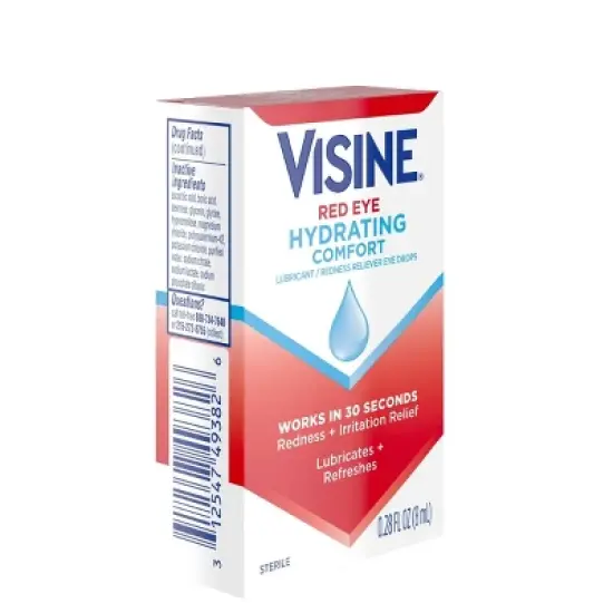 Visine Advanced Redness + Irritation Relief Lubrication / Redness Eye Drops - .28 fl oz image {4}