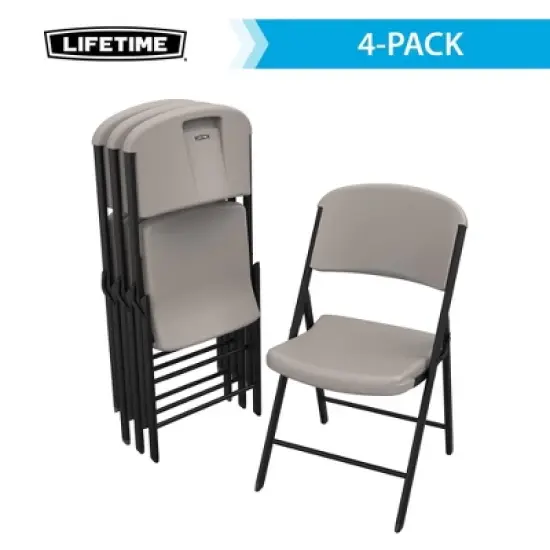 Lifetime Commercial Grade Folding Chair, 4-Pack, Assorted Colors image {2}