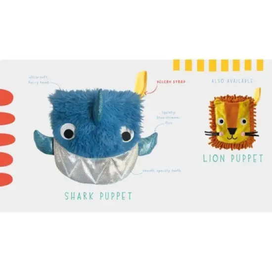 Make Believe Ideas Shark Hand Puppet Soft Cloth Book image {4}