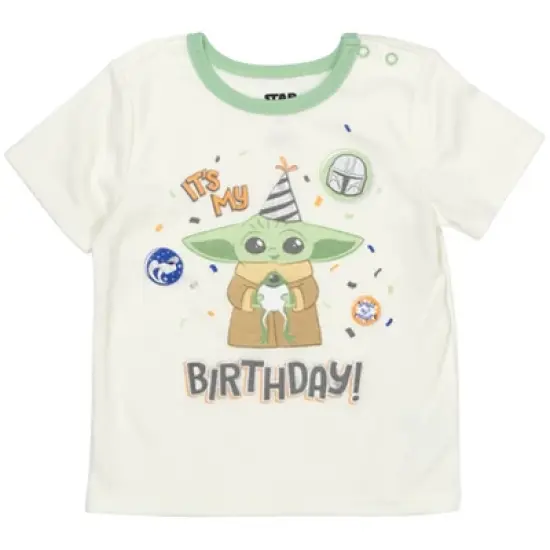 Star Wars Baby Yoda 3 Piece Set: T-Shirt Diaper Cover Hat -Test99 image {1}