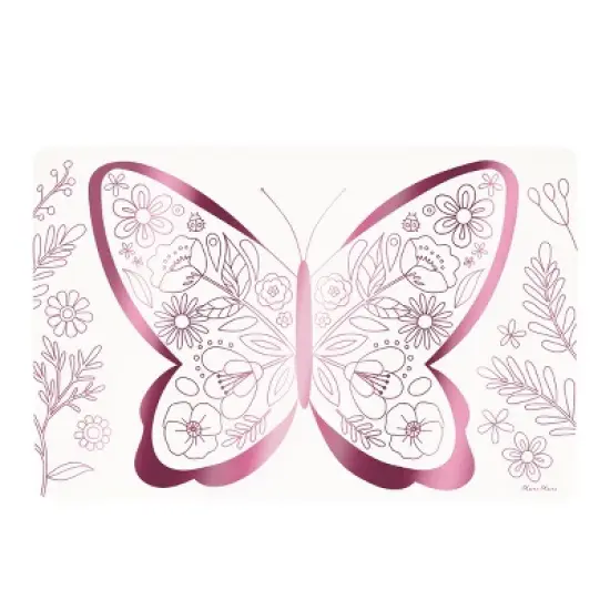 Meri Meri Butterflies & Flowers Coloring Placemats (Pack of 8) image {2}