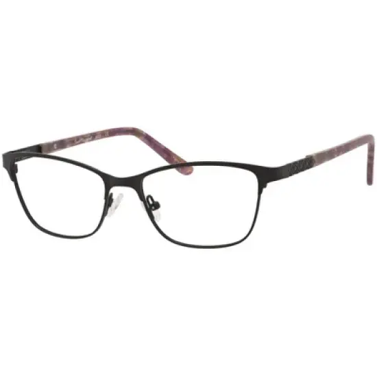 Ernest Hemingway H4822 Womens Rectangular Frame Eyeglasses in Black 52 mm image {4}