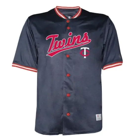 MLB Minnesota Twins Men's Button Down Jersey image {2}