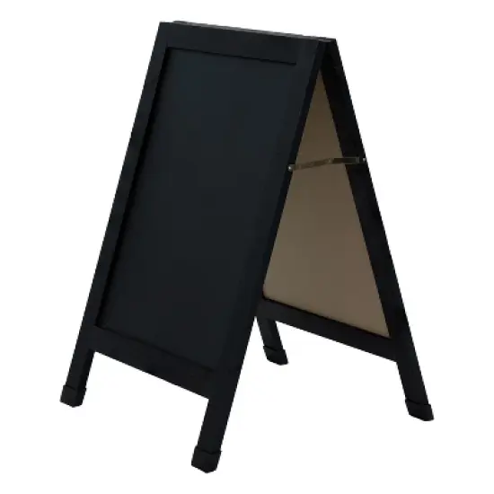 Sunnydaze 40 in. x 20 in. Double-Sided Magnetic A-Frame Chalkboard with Chalk and Eraser image {3}
