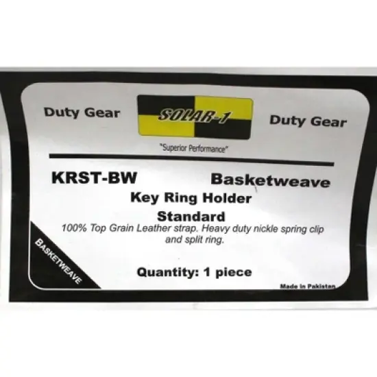 Duty Gear Leather Key Ring Holder Standard Black by Solar 1 image {3}