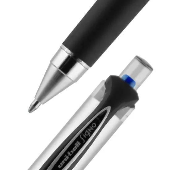 uni-ball 207 Impact RT Retractable Gel Pens Bold Point Blue Ink Dozen (65871) image {1}