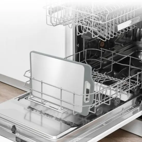 Unique Bargains Double-Sided Stainless Steel Cutting Board 1Pc image {3}