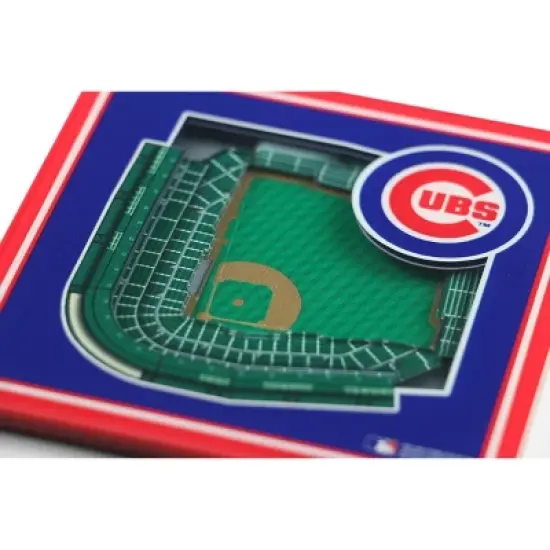 MLB Chicago Cubs 3D Stadium View Coaster image {2}