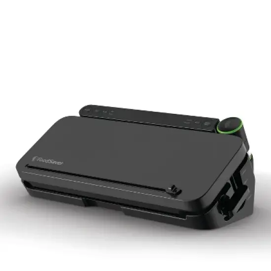 FoodSaver Premier Vacuum Sealer: Dry/Moist/Marinate Modes, Roll Storage, Cutter Bar, Bags & Roll Kit, Black, Plastic image {1}