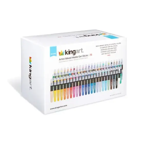 KINGART Gel Stick Crayons, 24 Colors image {10}