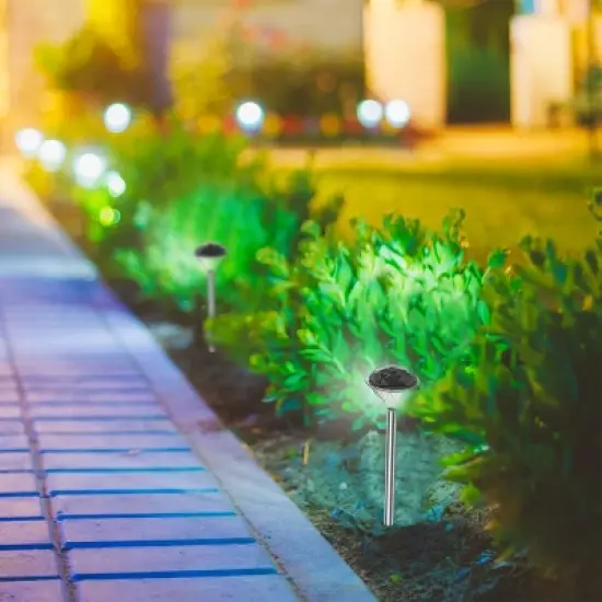 Nature Spring No-Wire Solar LED Light Garden Stakes - Pack of 24 image {2}