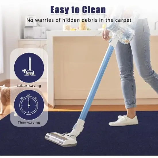 Boat Marine Carpet with Blue Marine Carpet, Indoor/Outdoor Rug, TPR Non-Slip, Waterproof, for Patio Deck, Outdoor Use, Camping image {3}