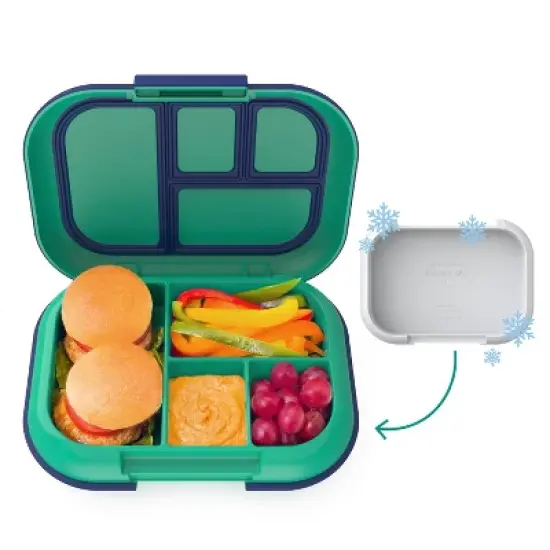 Bentgo Kids' Chill Lunch Box, Bento-Style Solution, 4 Compartments & Removable Ice Pack image {10}