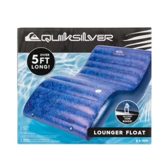 Quiksilver Oversized Lounger Floral Float - Blue image {1}