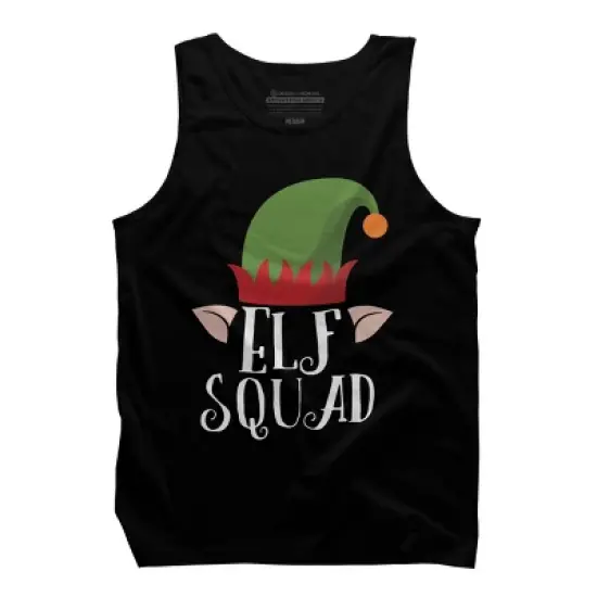 Men's Design By Humans Christmas Elf Squad By GiftsIdeas Tank Top image {4}