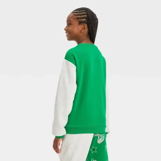 Girls' The Grinch Dreamy Fleece Pullover Sweatshirt - Green image {1}