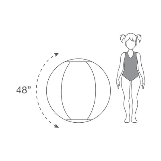 CocoNut Outdoor Colossus 48" Rainbow Beach Ball image {2}