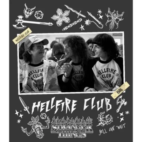 Boy's Stranger Things Hellfire Club Members T-Shirt image {1}