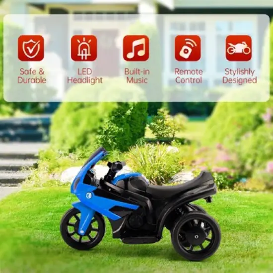 Topteng 3 Wheel 6V Kid Ride On Motorcycle Electric Toy with Remote Control image {2}