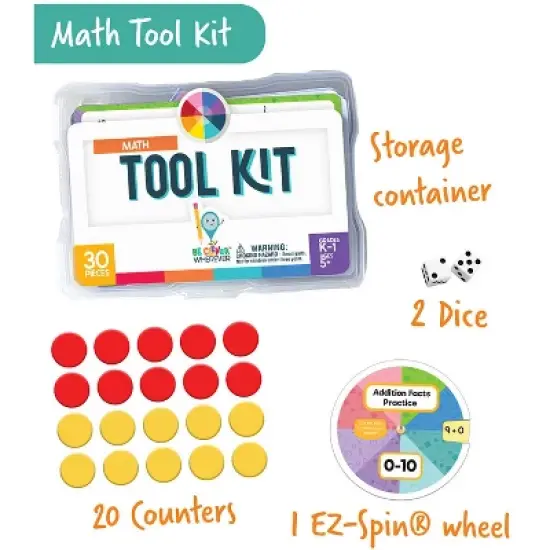Carson Dellosa Education Be Clever Wherever Math Tool Kit Manipulative, Grade K-1 image {2}