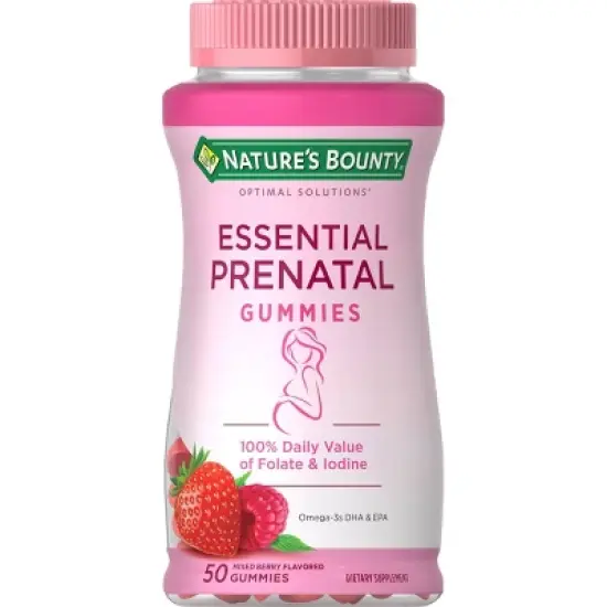 Nature's Bounty Optimal Solutions Prenatal Gummies - Strawberry - 50ct image {5}