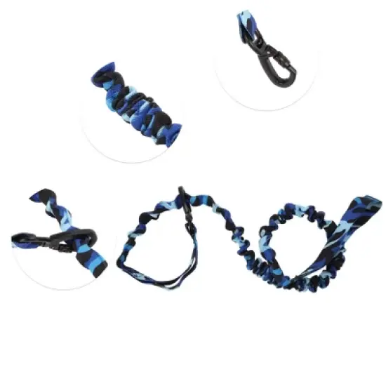Unique Bargains Nylon Double Handle Dog Leash image {2}