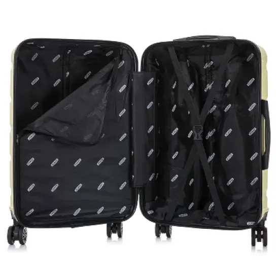 DUKAP Sense Lightweight Hardside Large Checked Spinner Suitcase - Green image {3}