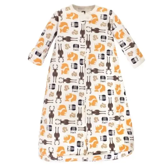 Hudson Baby Infant Boy Cotton Long-Sleeve Wearable Sleeping Bag, Sack, Blanket, Forest image {1}