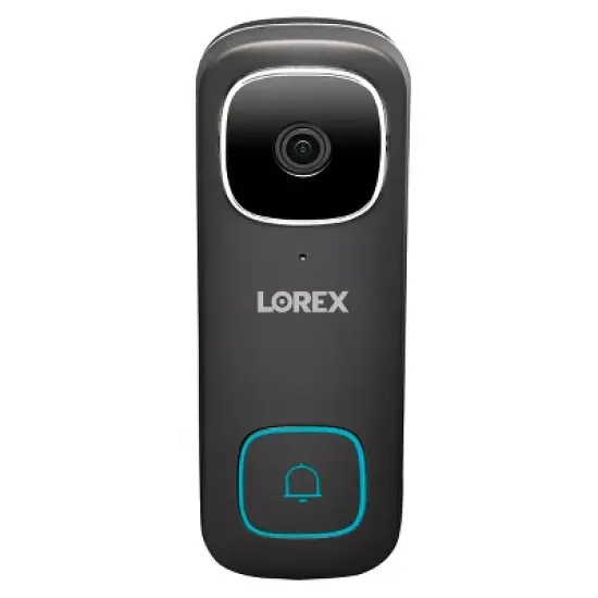 Lorex 2K QHD Wired Smart Video Doorbell with Person Detection (Black) image {1}