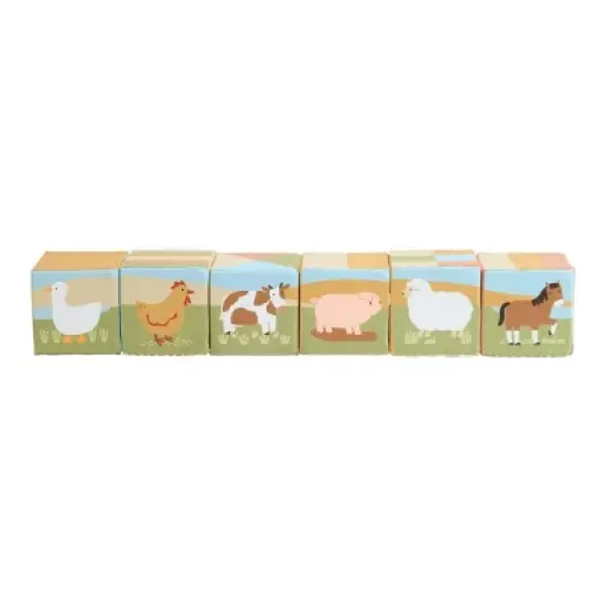 Kaplan Early Learning Farm Animal Soft Blocks - 6 Pieces image {6}