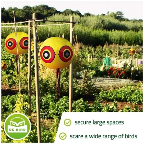 De-Bird Balloon Bird Repellent ,3-Pk Fast and Effective Solution to Pest Problems, Scare Eyes Balloon to Scare Birds Away image {7}