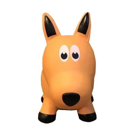 Farm Hoppers Inflatable Bouncing Yellow Dog image {1}